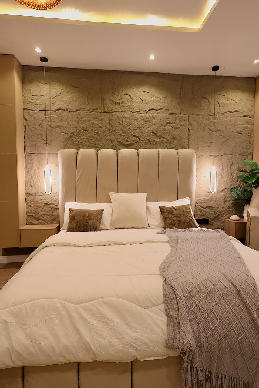 Bedroom in a second completed, managed residential unit
