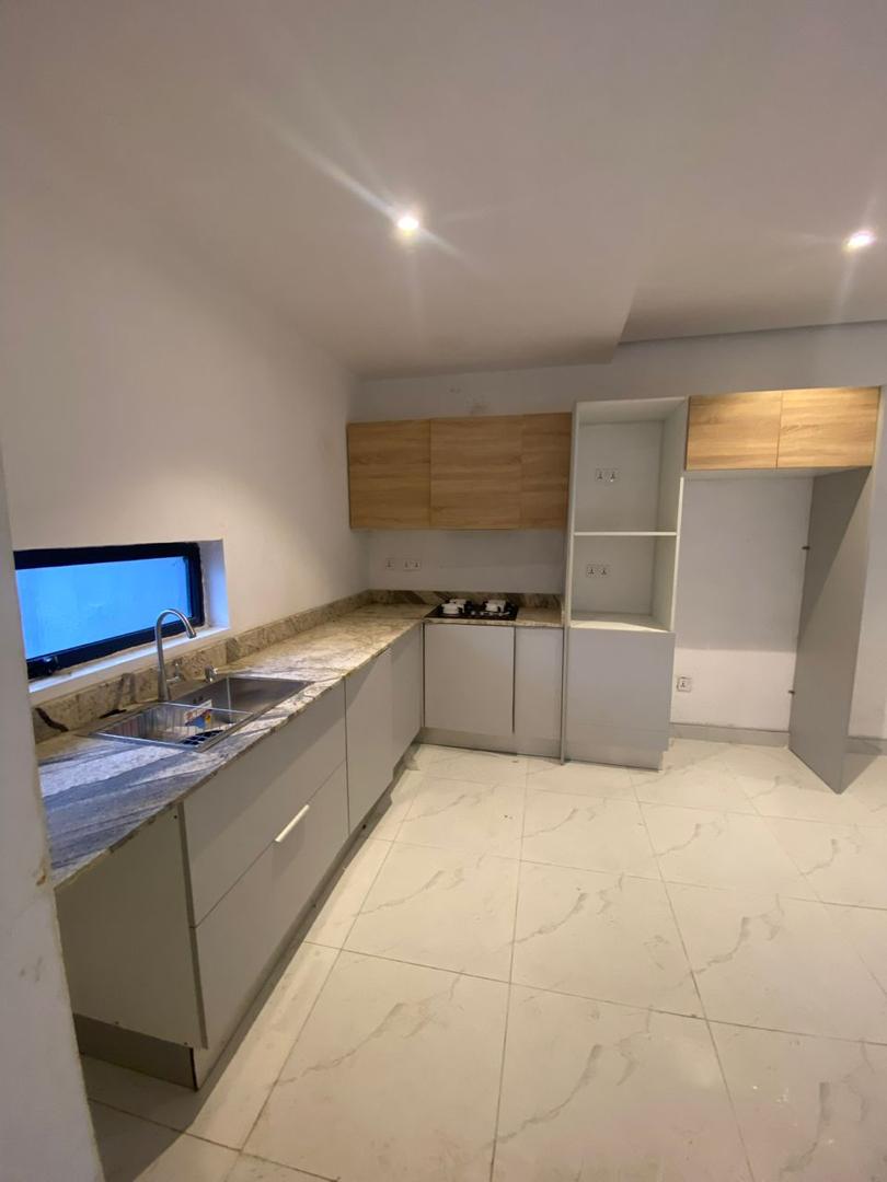 Kitchen in a completed, managed residential unit